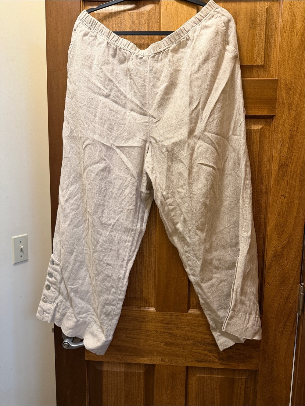 Womens Lightweight Linen Casual Pants